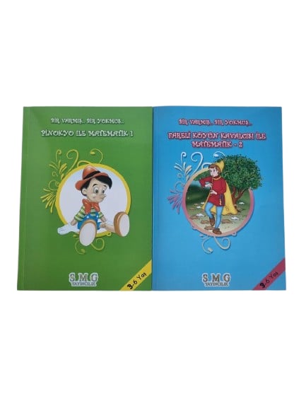 Masallarla Kavramlar Pinokyo İle Matematik 1 ile Fareli Köyün Kavalcısı ile Matematik 2 ile çift kitap matematik seti
