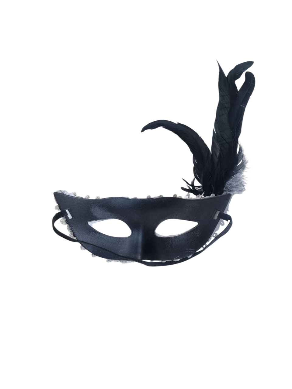 Maske göz çevresi pullu GÜMÜŞ uzun tüylü çiçekli
