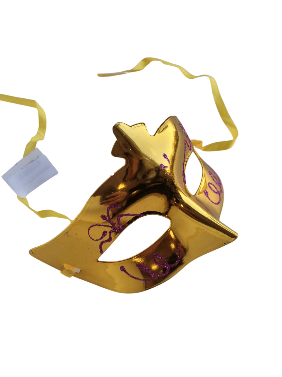 Maske göz çevresi simli kabartmalı Gold-Altın  Yılbaşı Lüks gözlük