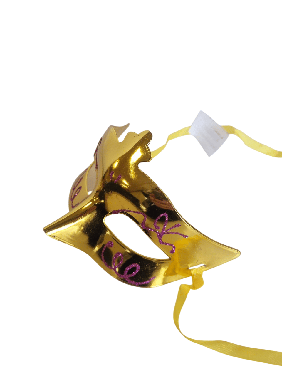 Maske göz çevresi simli kabartmalı Gold-Altın  Yılbaşı Lüks gözlük