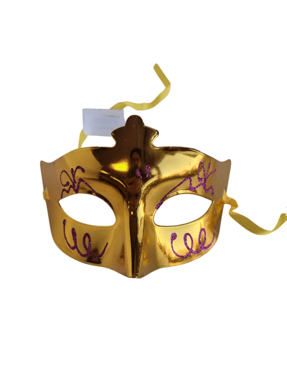 Maske göz çevresi simli kabartmalı Gold-Altın  Yılbaşı Lüks gözlük