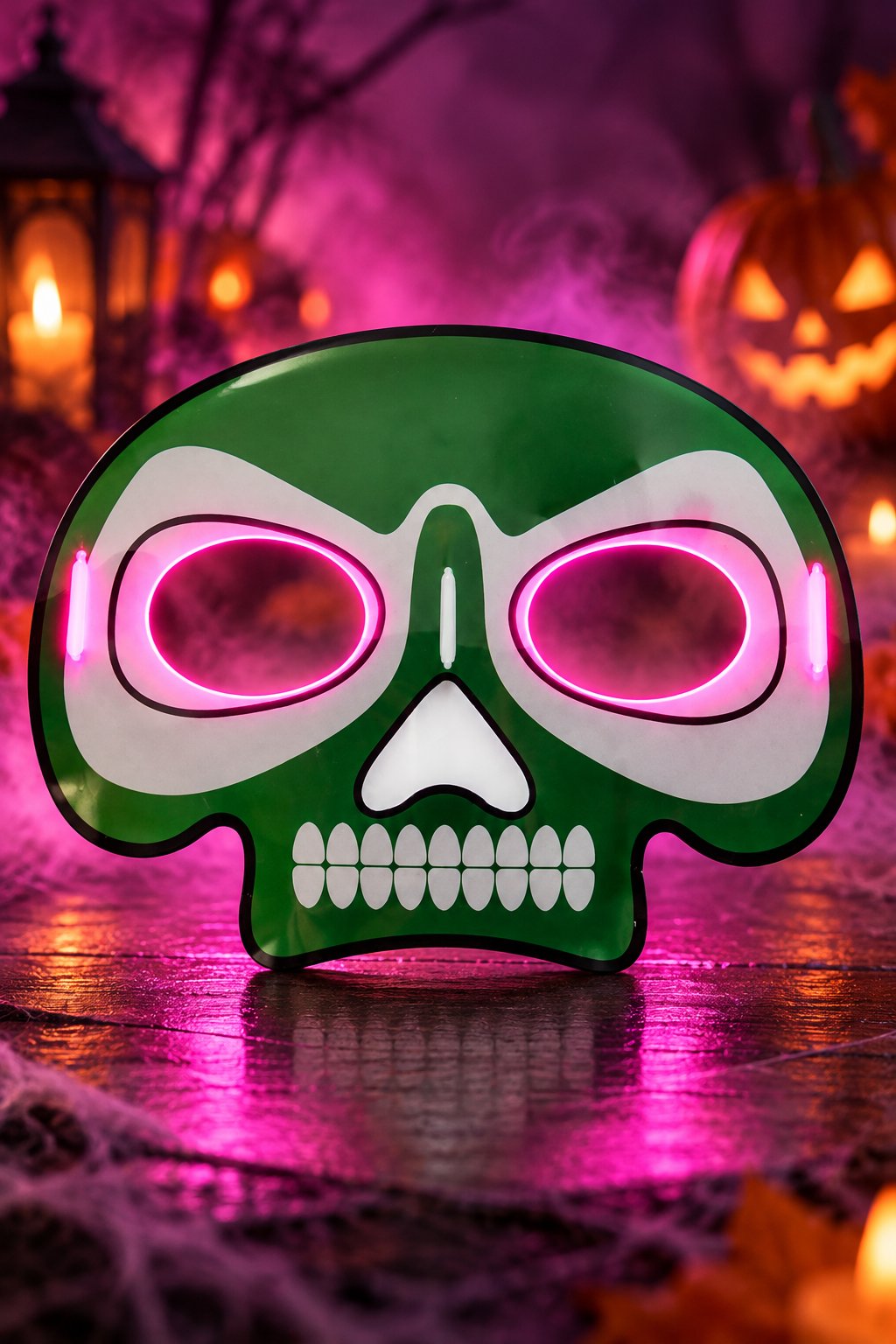 Maske parti maskesi PEMBE glow stick -
