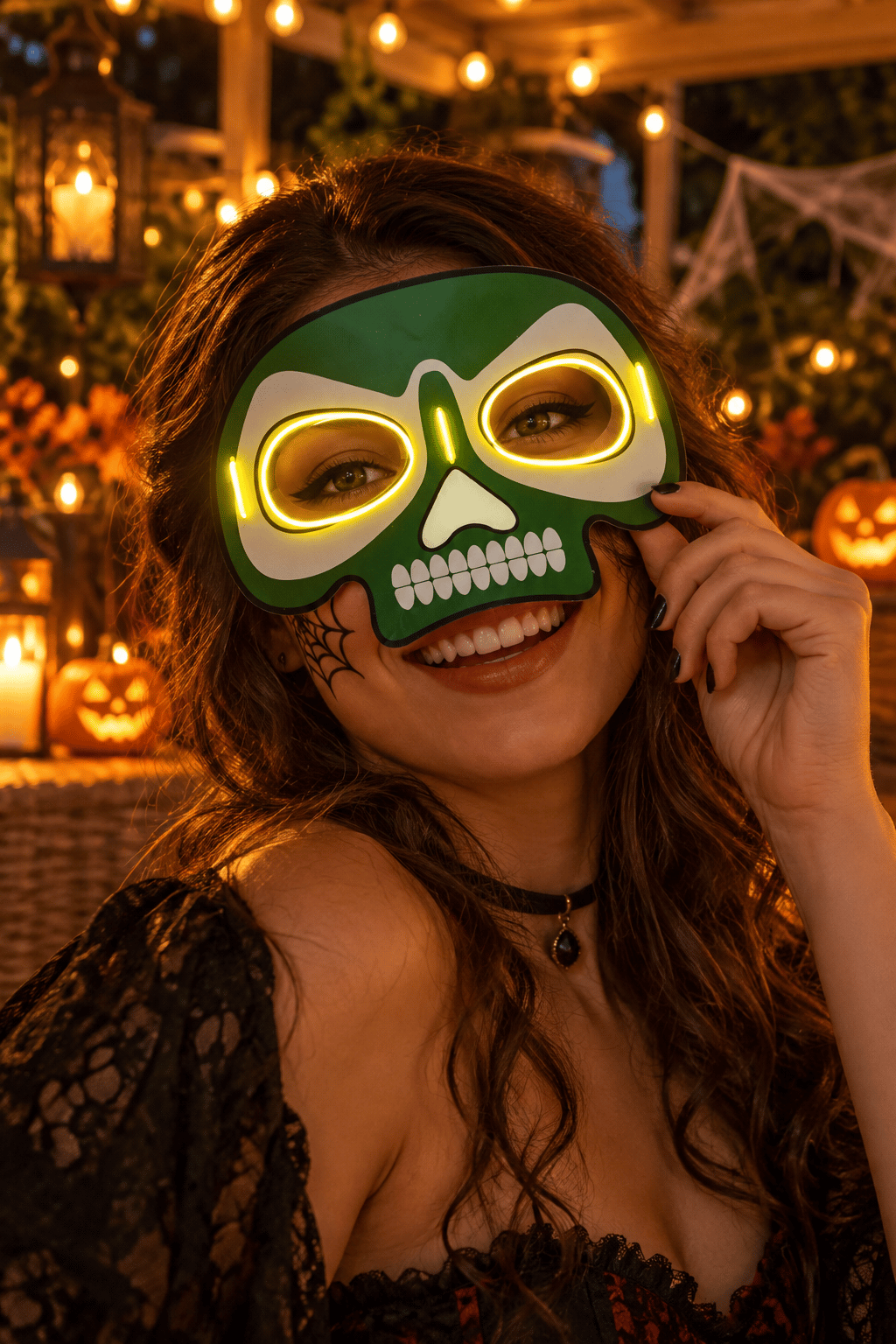 Maske parti maskesi SARI glow stick -
