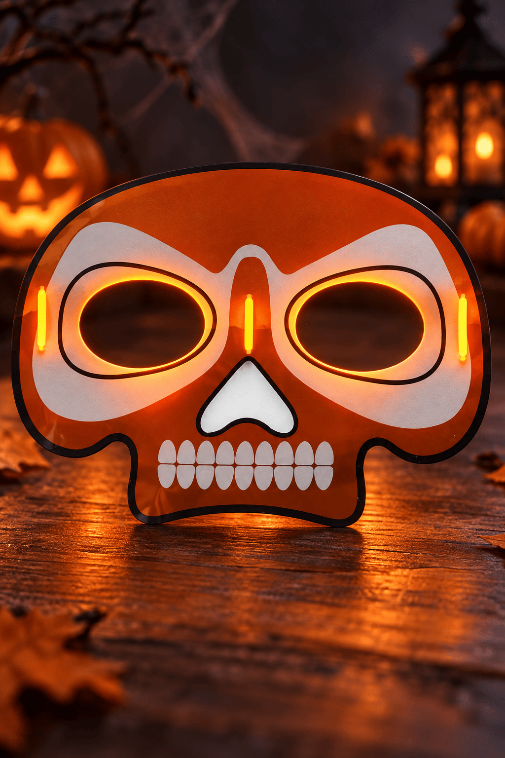 Maske parti maskesi TURUNCU glow stick -