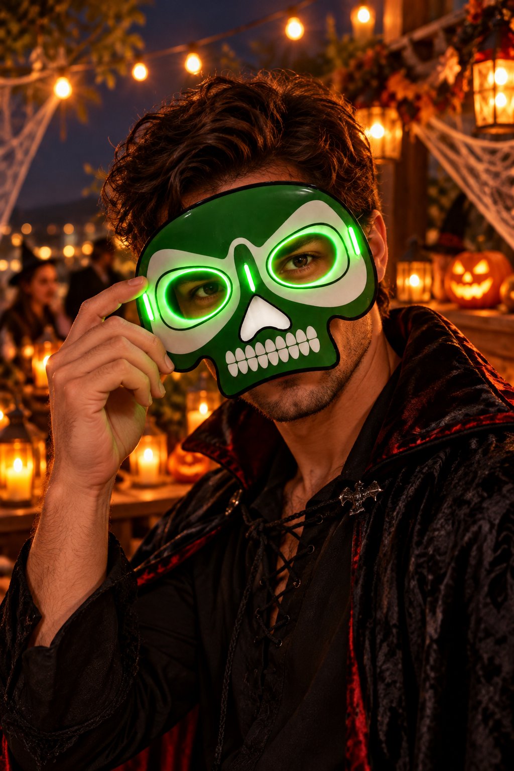 Maske parti maskesi YEŞİL glow stick -