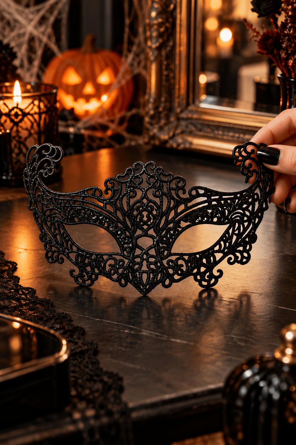 Maske Plastik DANTEL MASKE Halloween-cadılar bayramı yılbaşı