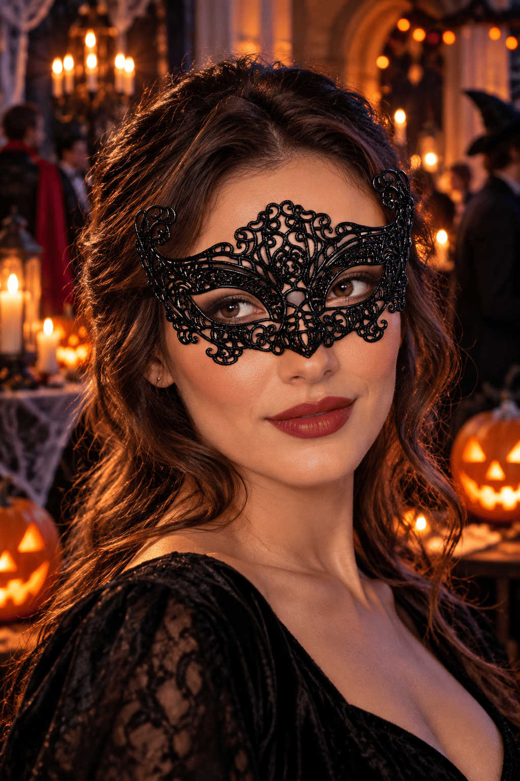Maske Plastik DANTEL MASKE Halloween-cadılar bayramı yılbaşı