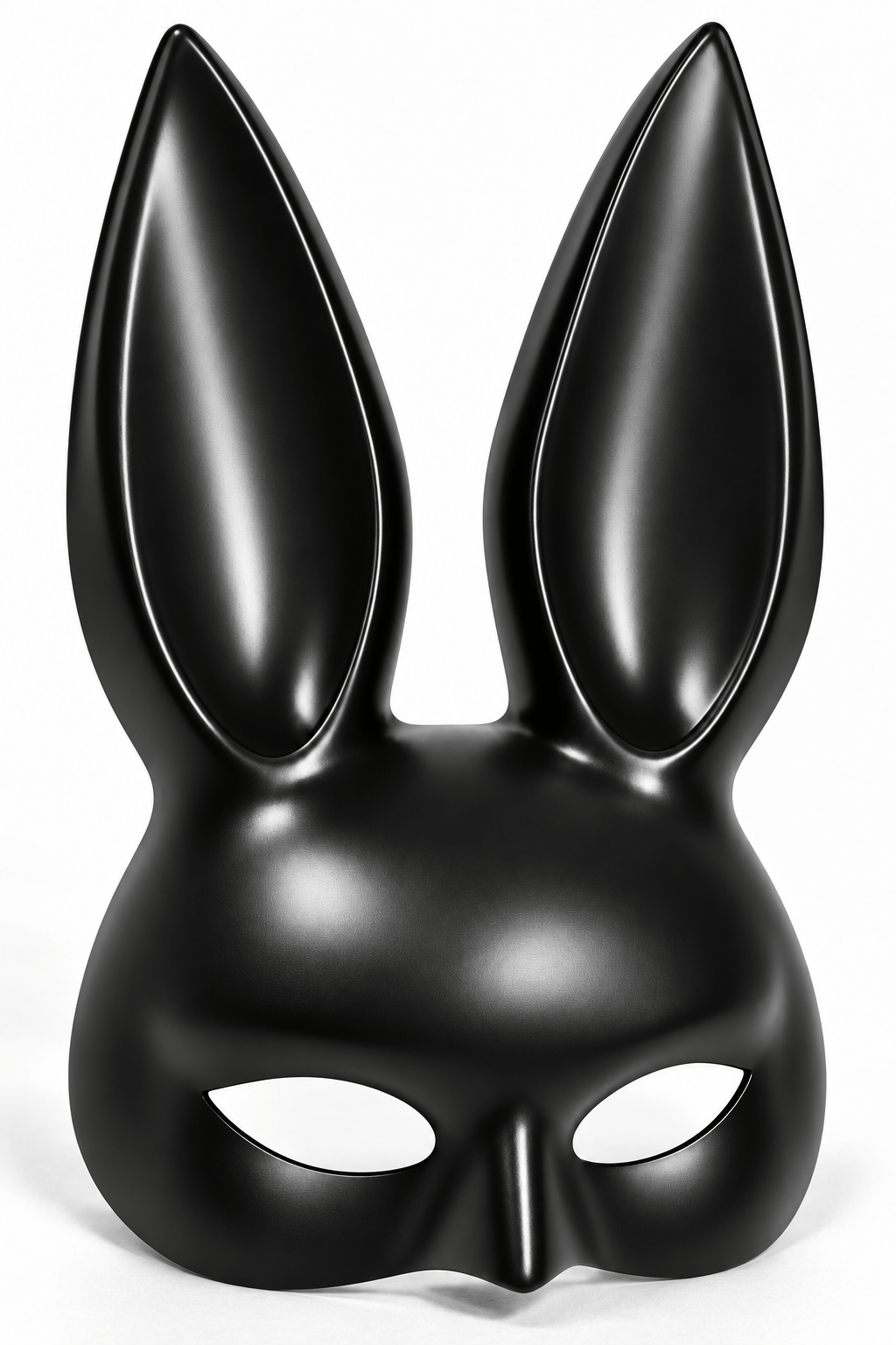MaskeSiyah Tavşan Maskesi Uzun Kulaklı Bunny Maske Halloween