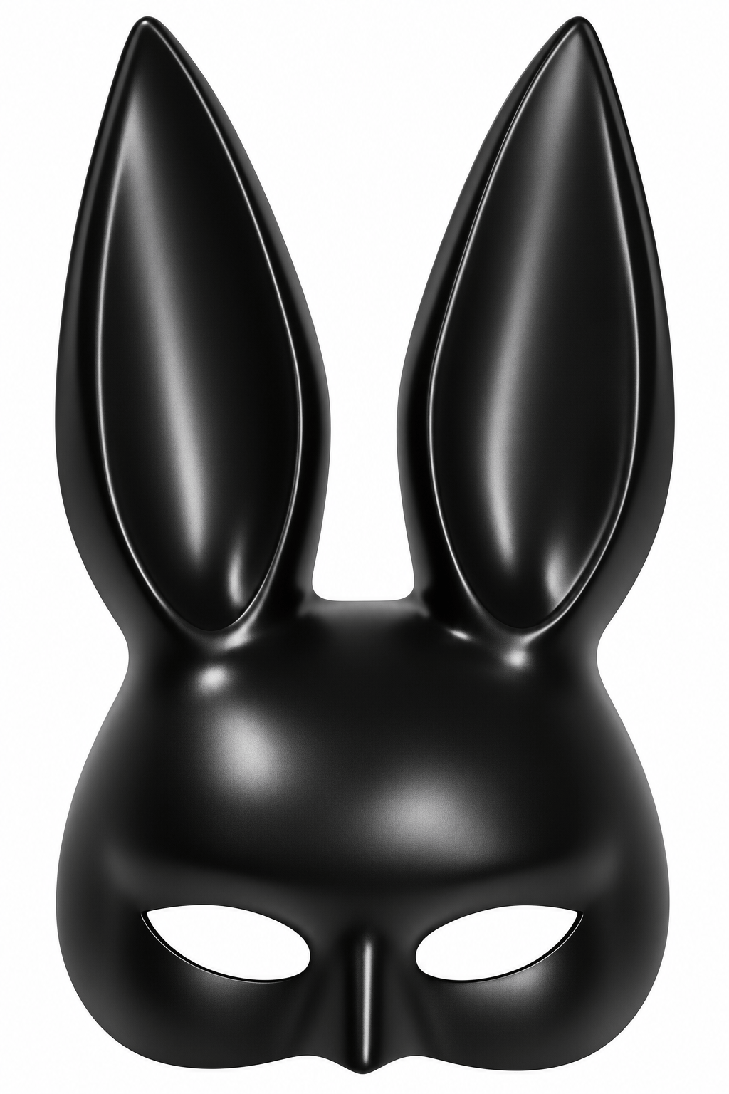 MaskeSiyah Tavşan Maskesi Uzun Kulaklı Bunny Maske Halloween