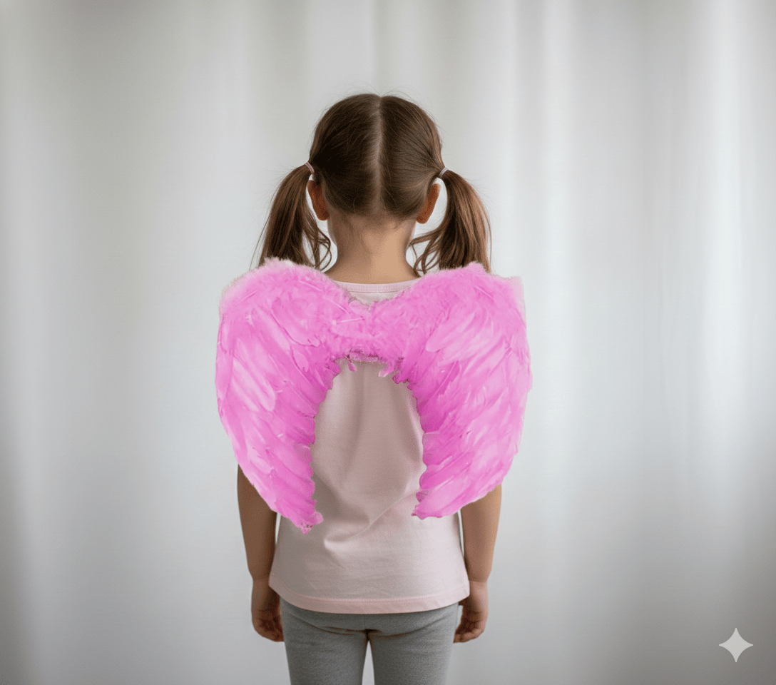 Melek Kanadı Tüylü 50 x 35 Cm Pembe büyük
