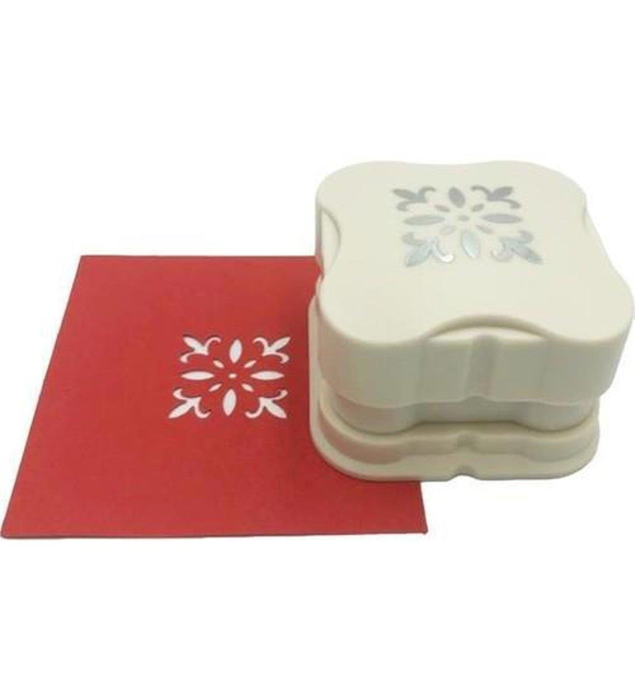 Mıknatıslı her yöne delebilen şekilli delgeç çiçek 4 cm kesen etkinlik punç