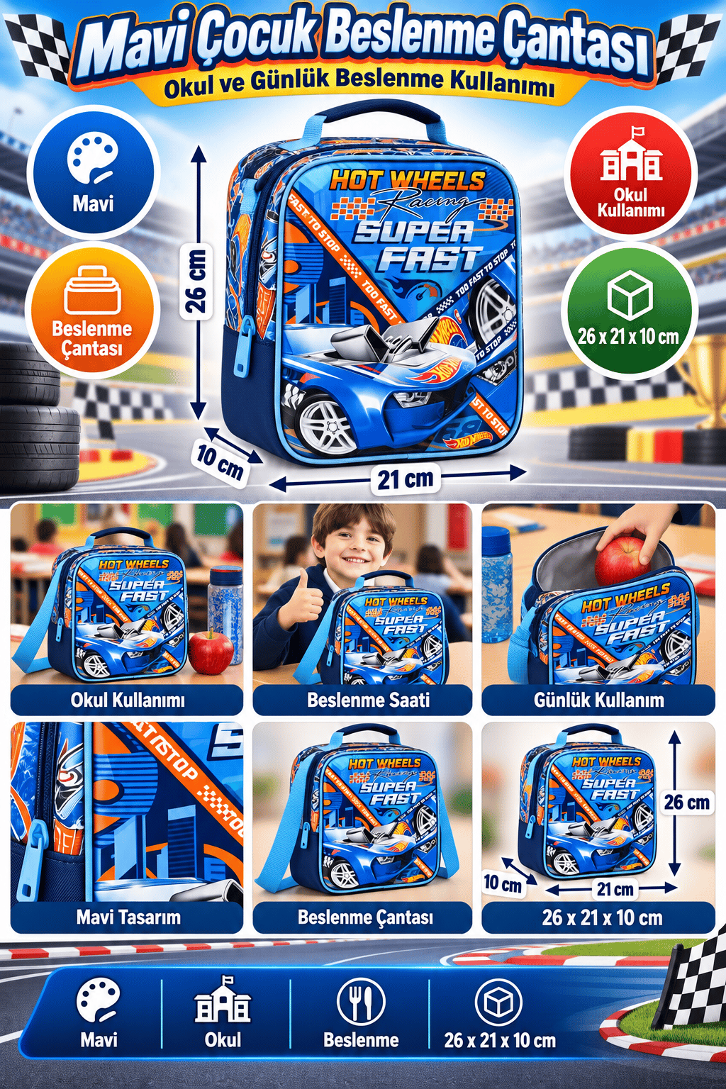 Mikro HOT WHEELS BESLENME çantası 48374