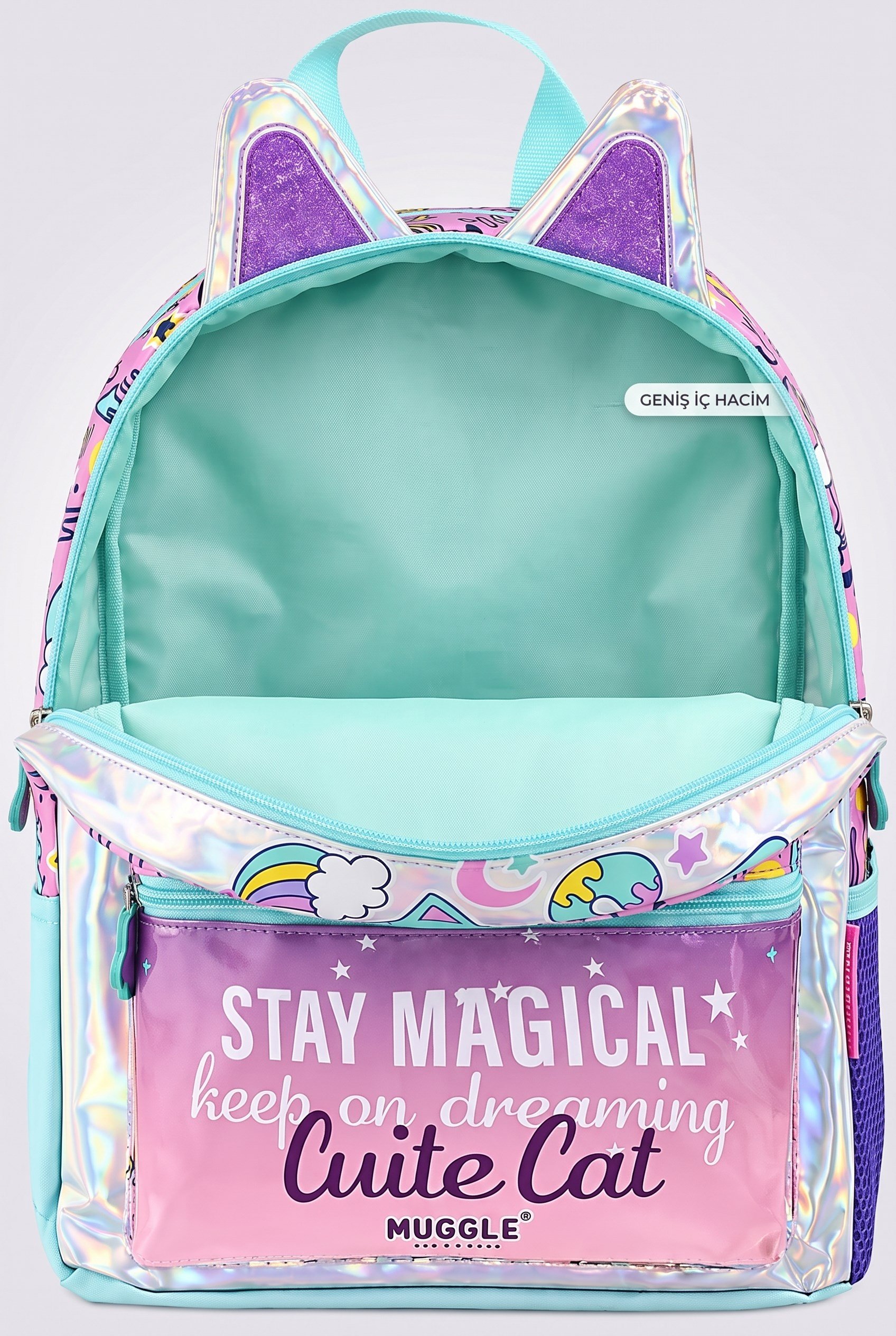 Mikro Muggle Sweet Cat İlkokul Çantası MU-9094