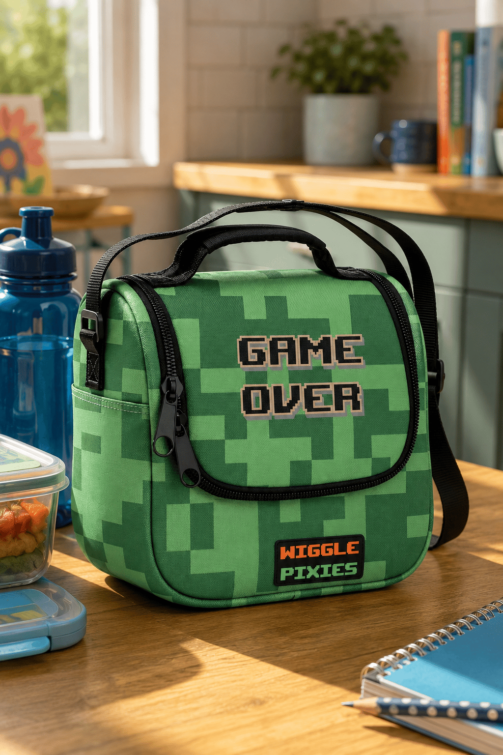 Minecraft wiggle ısı yaltımlı termoslu Beslenme Çantası 3773