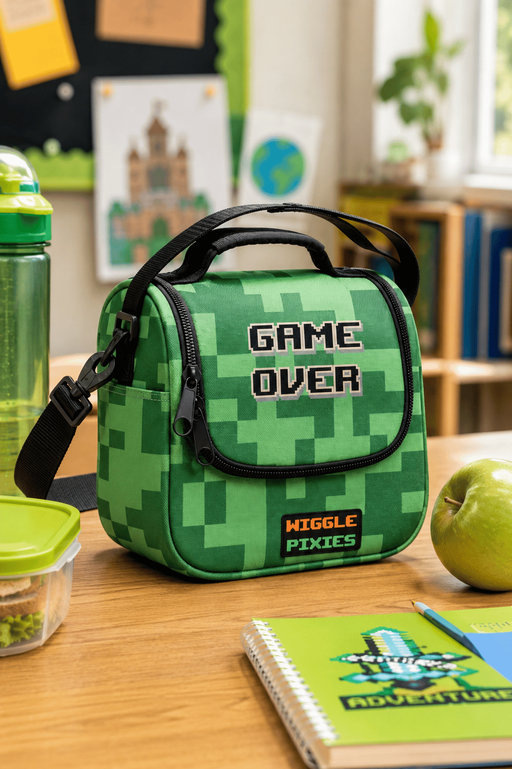 Minecraft wiggle ısı yaltımlı termoslu Beslenme Çantası 3773