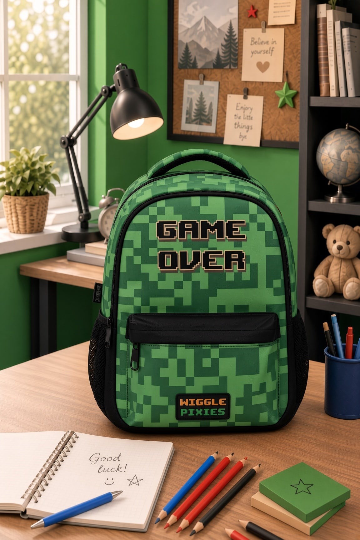 Minecraft wiggle  okul çantası 2 gözlü 3772