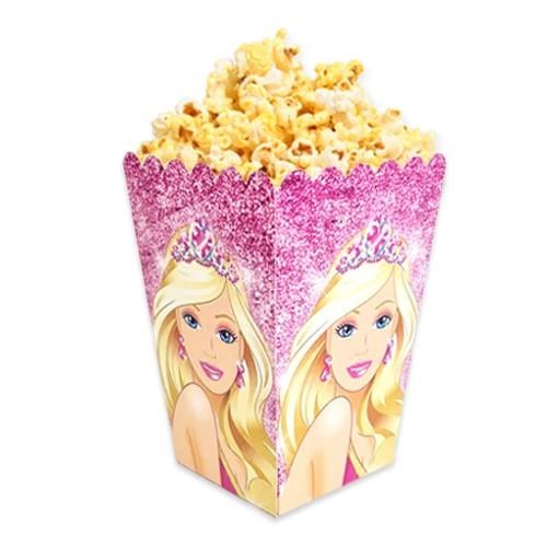 Mısır Kutusu Barbie pop corn 8 li doğum günü parti