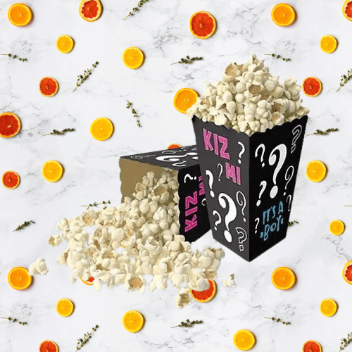Mısır Kutusu Cinsiyet Belirleme Partisi pop corn 8 li Cinsiyet Partisi Malzemesi