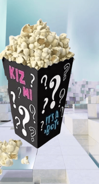 Mısır Kutusu Cinsiyet Belirleme Partisi pop corn 8 li Cinsiyet Partisi Malzemesi