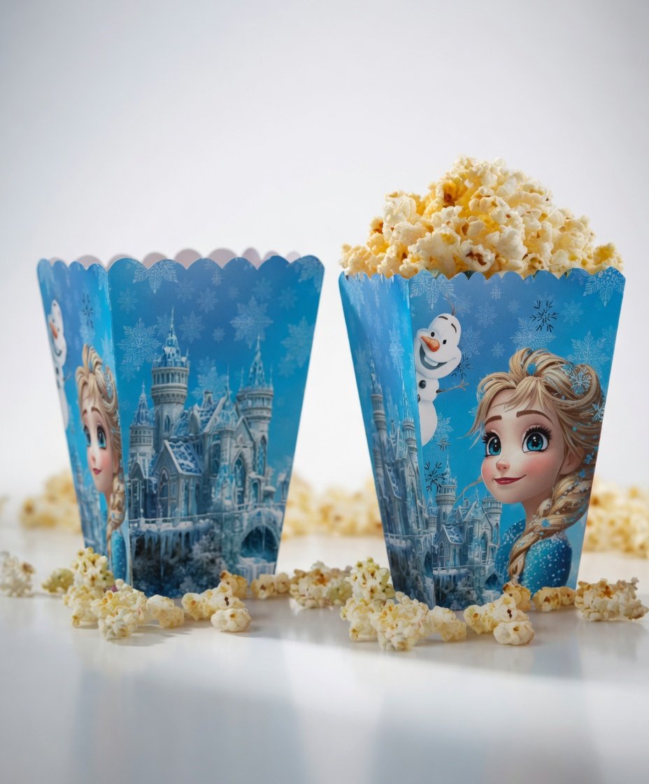 Mısır Kutusu Kar Prensesi / 8 Parça -Frozen