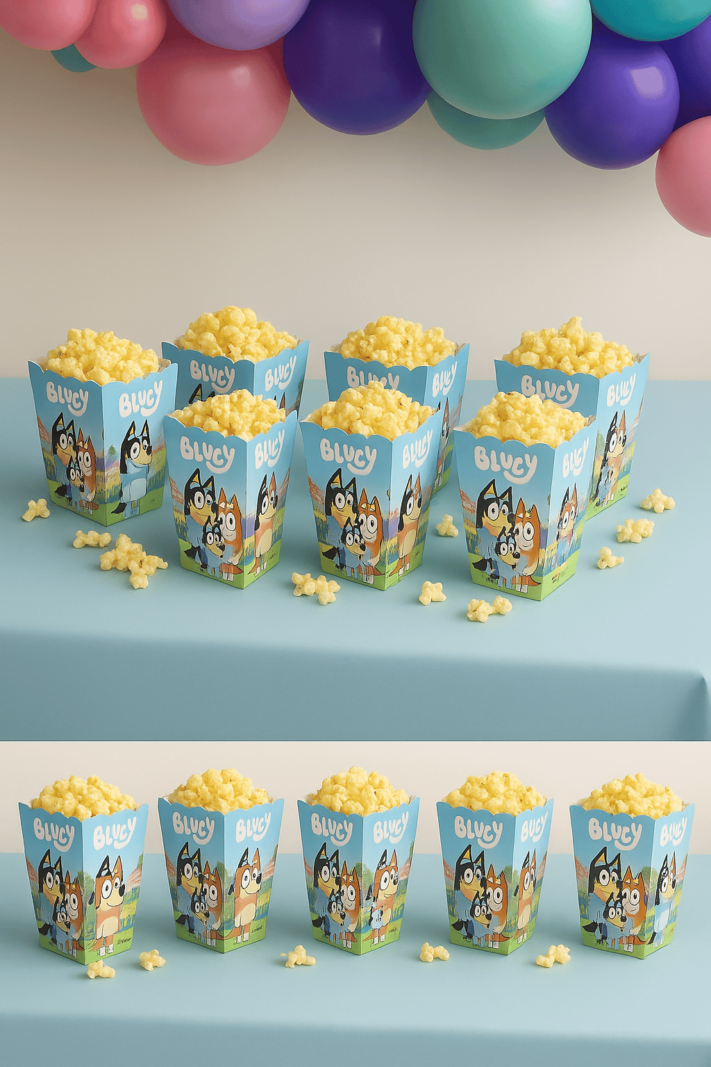 Mısır kutusu Pop corn 8 li BLUEY Temalı