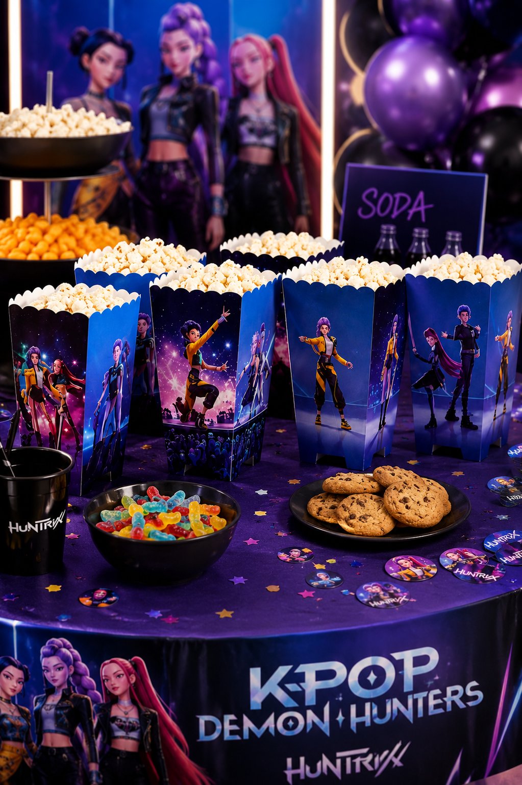 Mısır kutusu Pop corn 8 li K-POP HUNTERX
