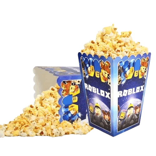 Mısır kutusu Pop corn 8 li ROBLOX Temalı Doğum Günü Parti malzemesi