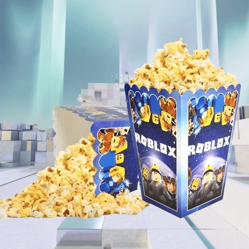 Mısır kutusu Pop corn 8 li ROBLOX Temalı Doğum Günü Parti malzemesi