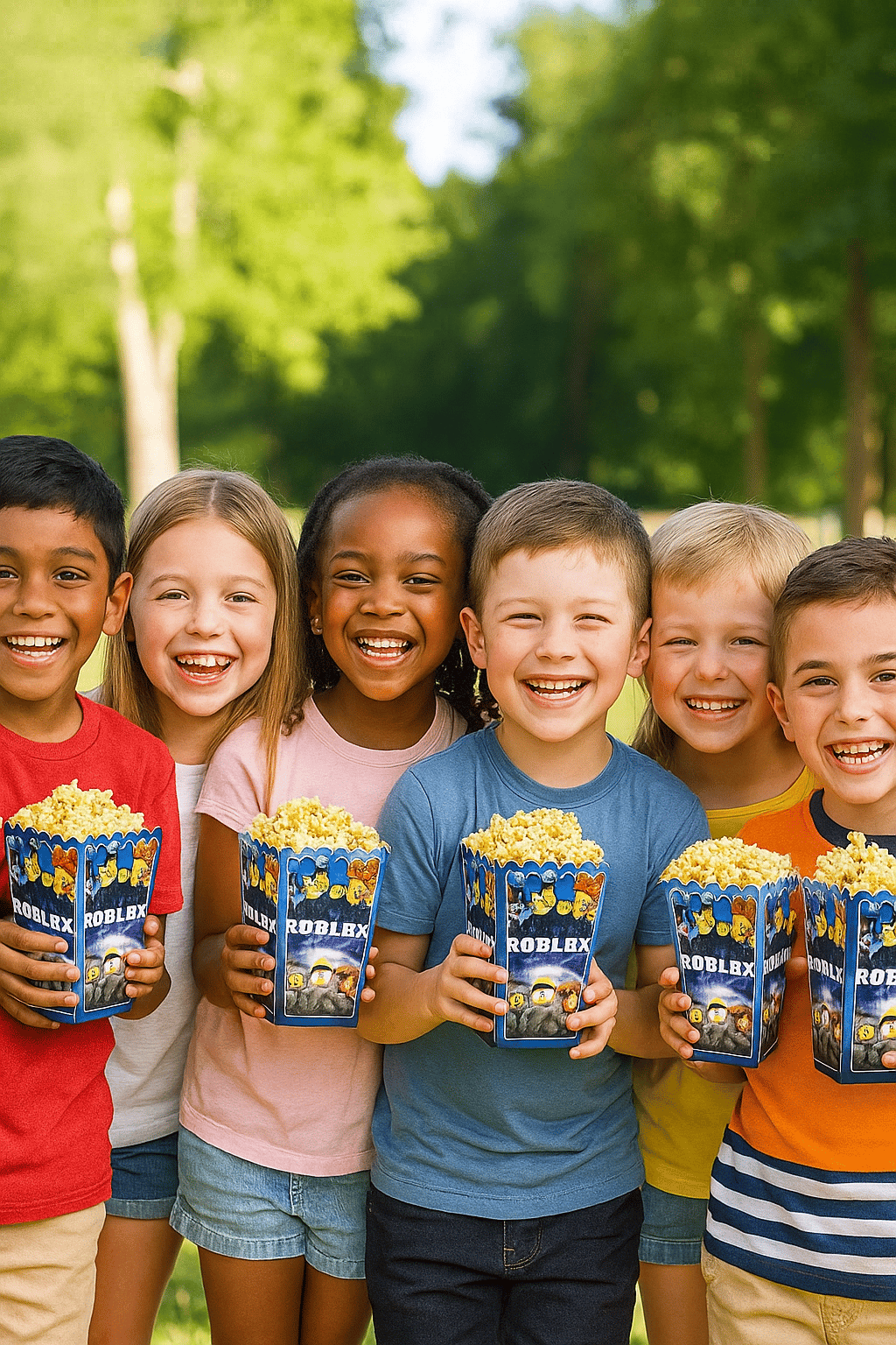 Mısır kutusu Pop corn 8 li ROBLOX Temalı Doğum Günü Parti malzemesi