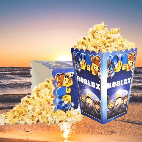 Mısır kutusu Pop corn 8 li ROBLOX Temalı Doğum Günü Parti malzemesi