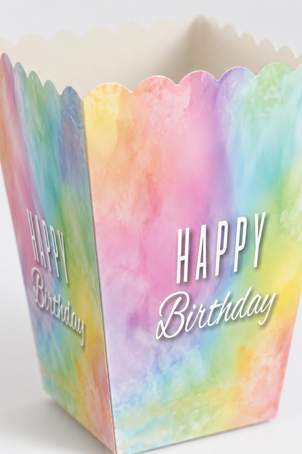 Mısır Kutusu Pop Corn Happy Birthday makaron 8li