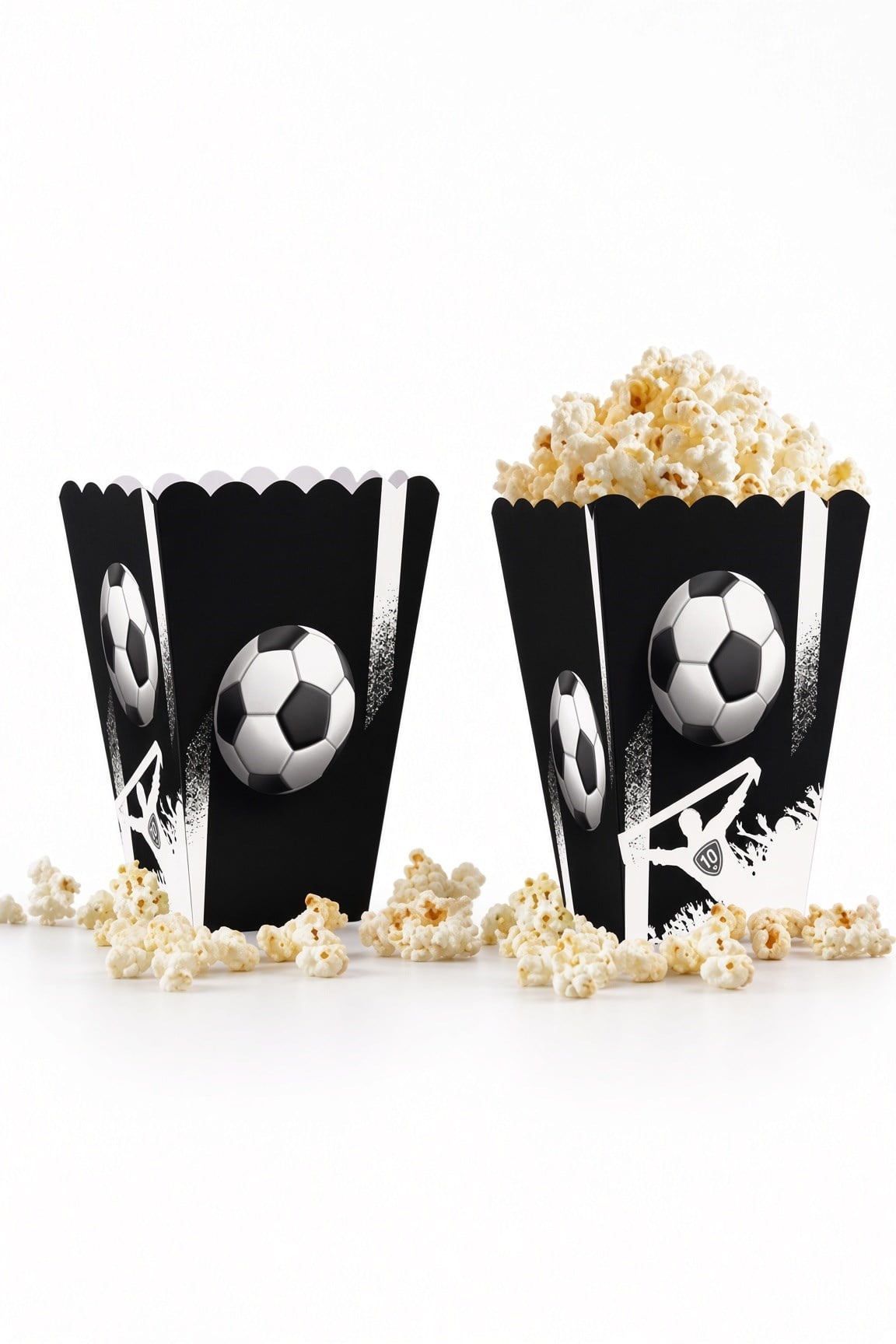 Mısır Kutusu pop corn Taraftar siyah-Beyaz  8li  BJK