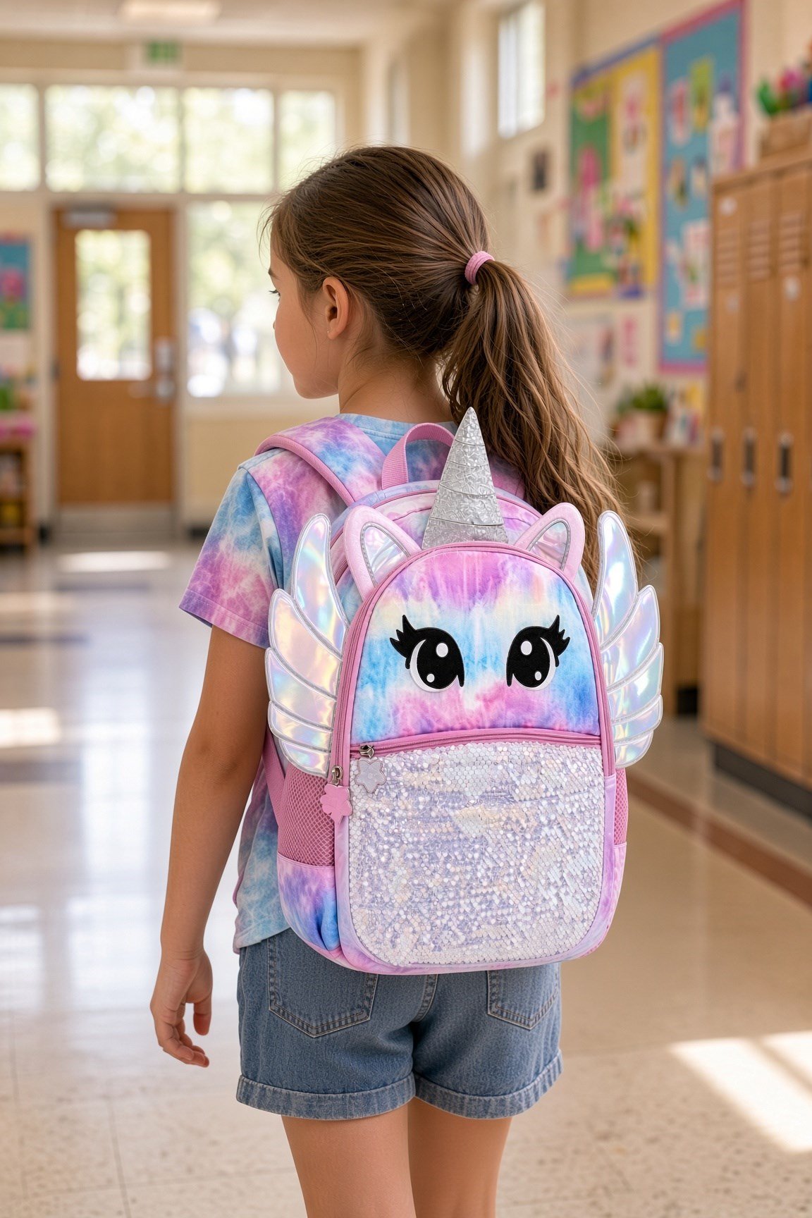 MUGGLE Wings Unicorn Okul Sırt Çantası MU-9088