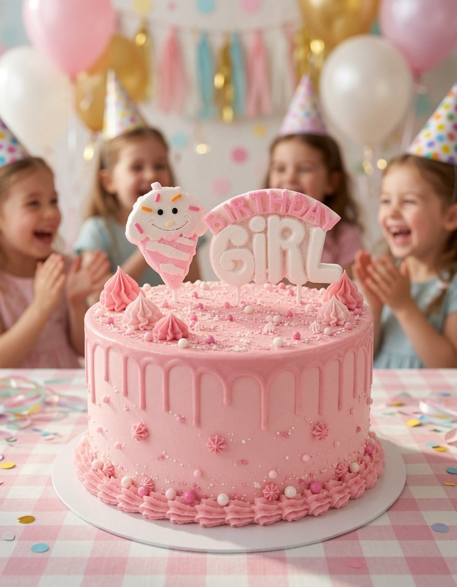 Mum MAVİ birthday Girl  dondurmalı