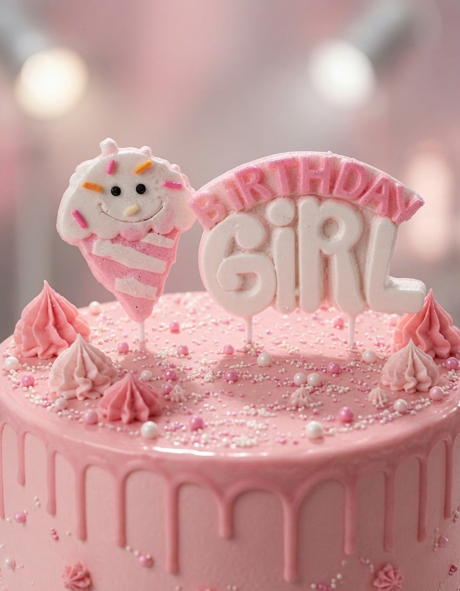 Mum MAVİ birthday Girl  dondurmalı