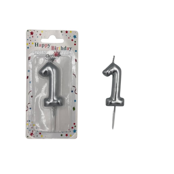 Mum Rakam 1 Yaş Gümüş Lüks