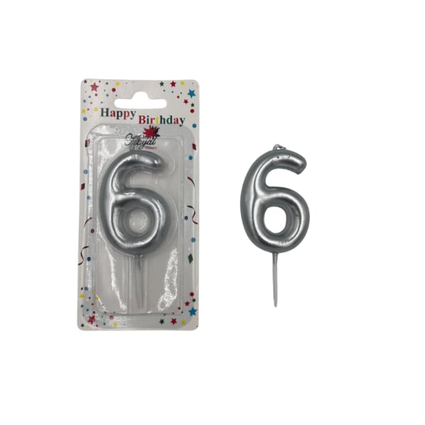 Mum Rakam 6 Yaş Gümüş Lüks
