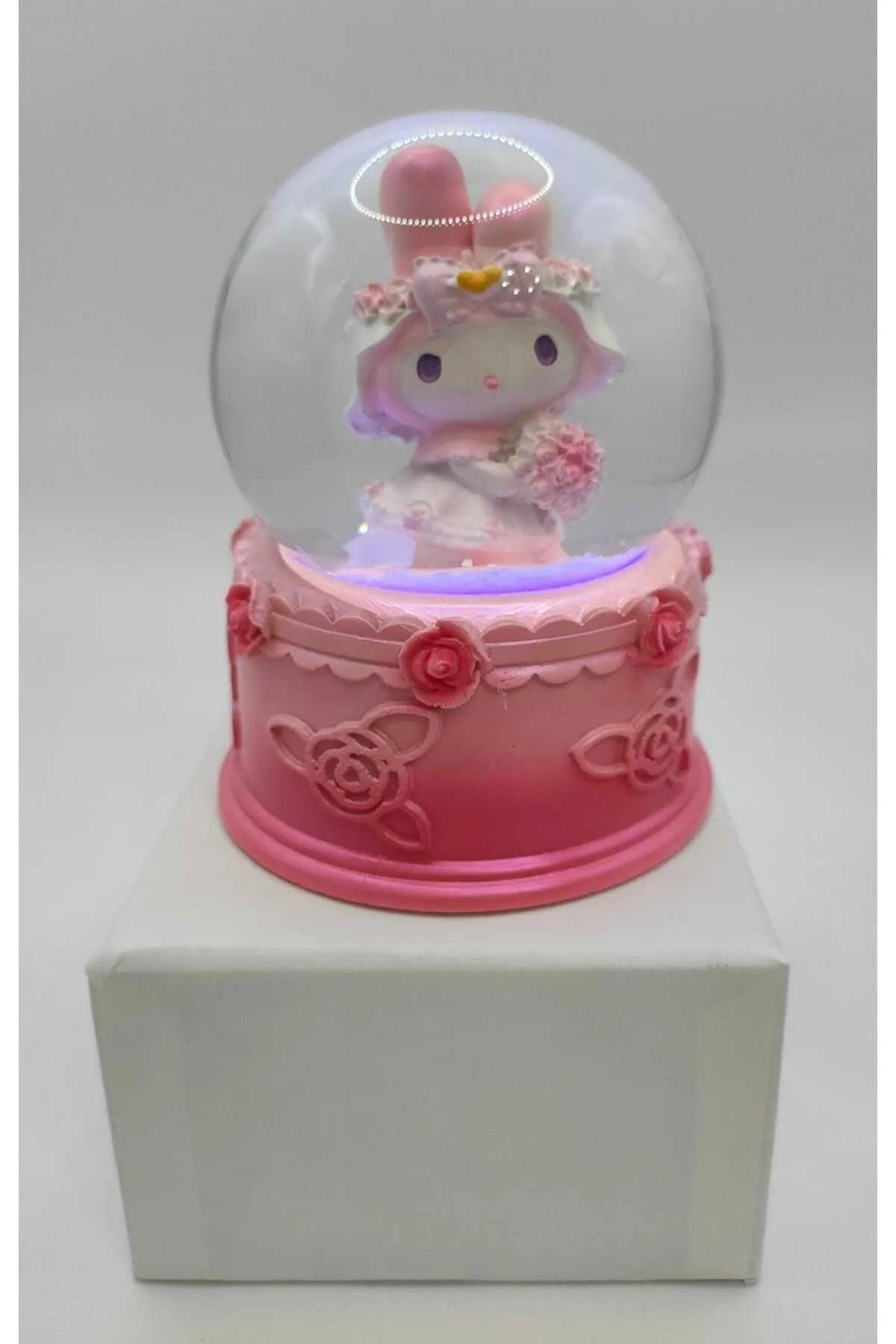 My melodi Kuromi işıklı büyük kar küresi pil dahil