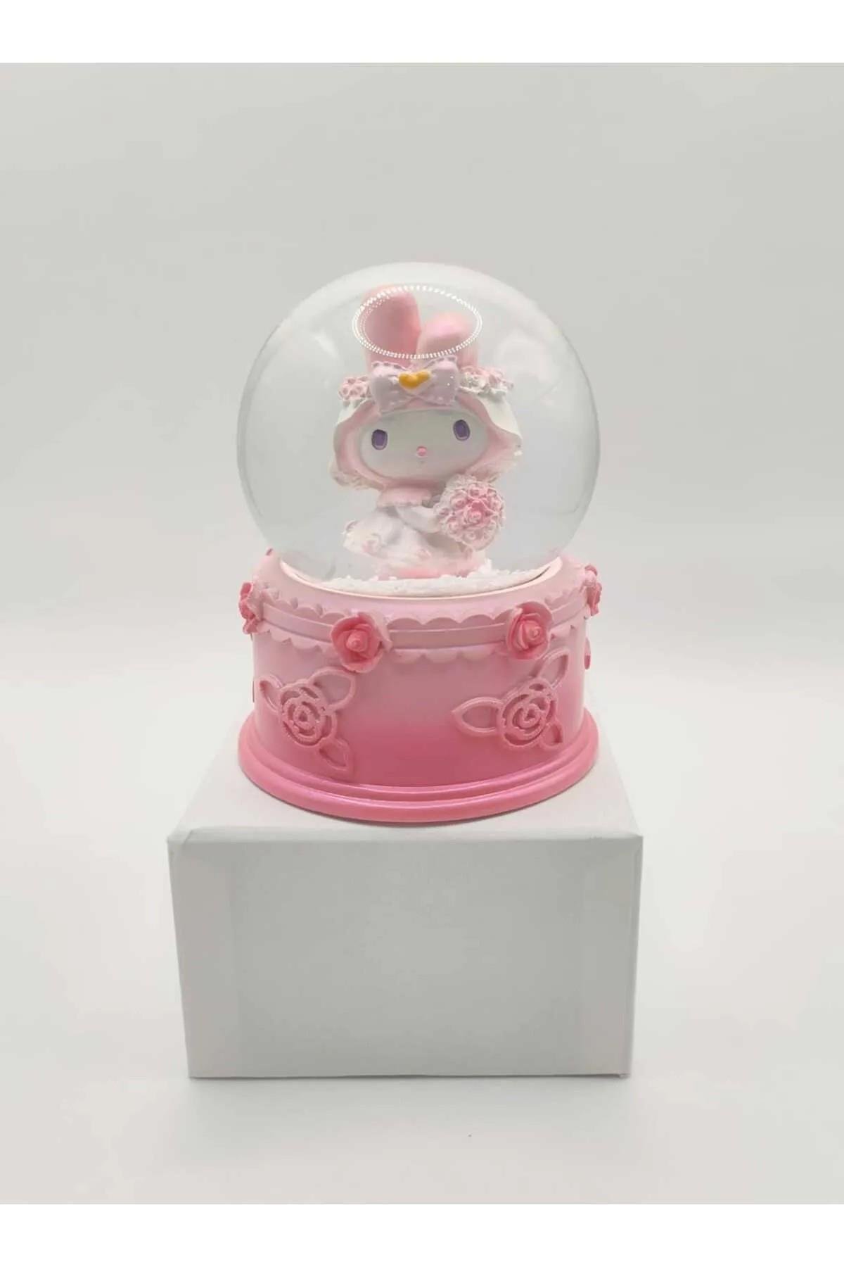 My melodi Kuromi işıklı büyük kar küresi pil dahil