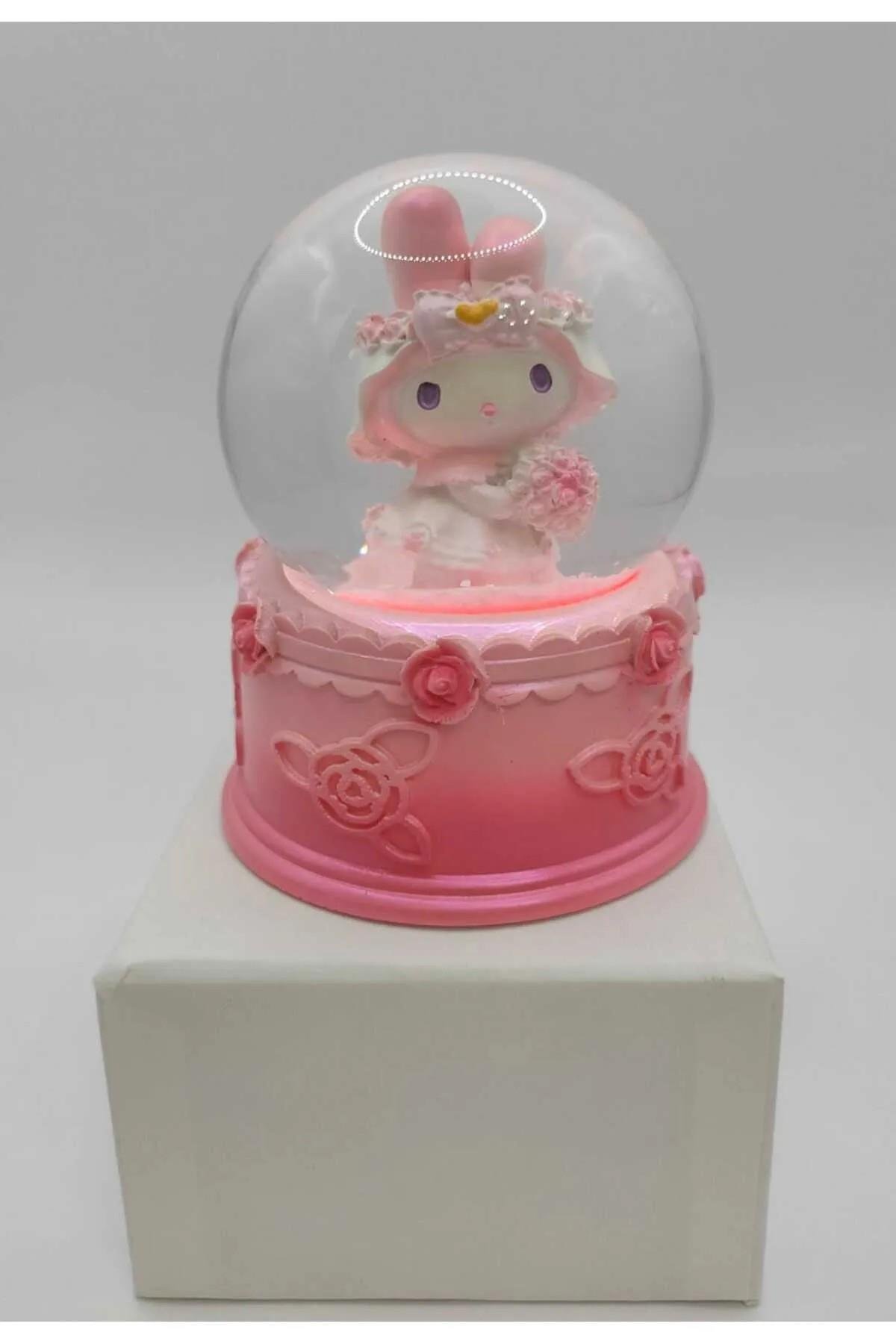 My melodi Kuromi işıklı büyük kar küresi pil dahil