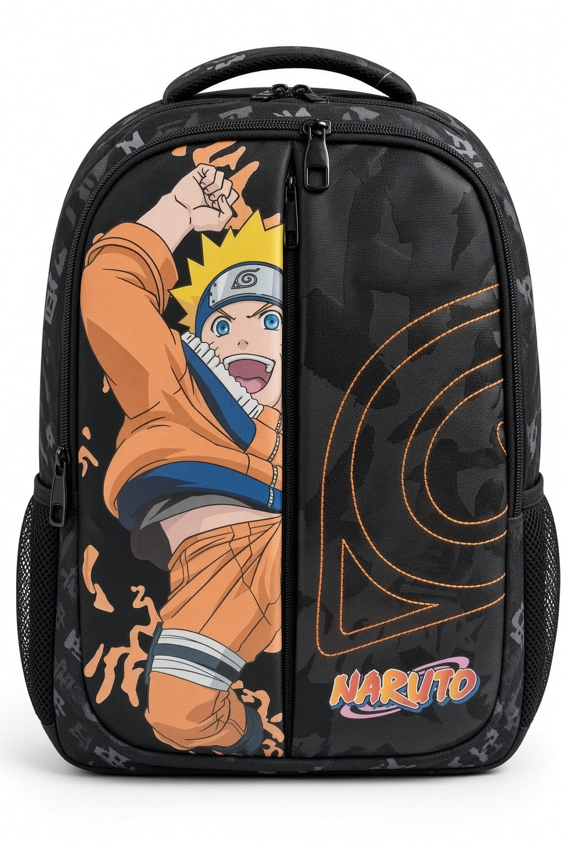 Naruto Okul Çantası 3130 Naruto Yazılı Siyah Okul Çantası 3130
