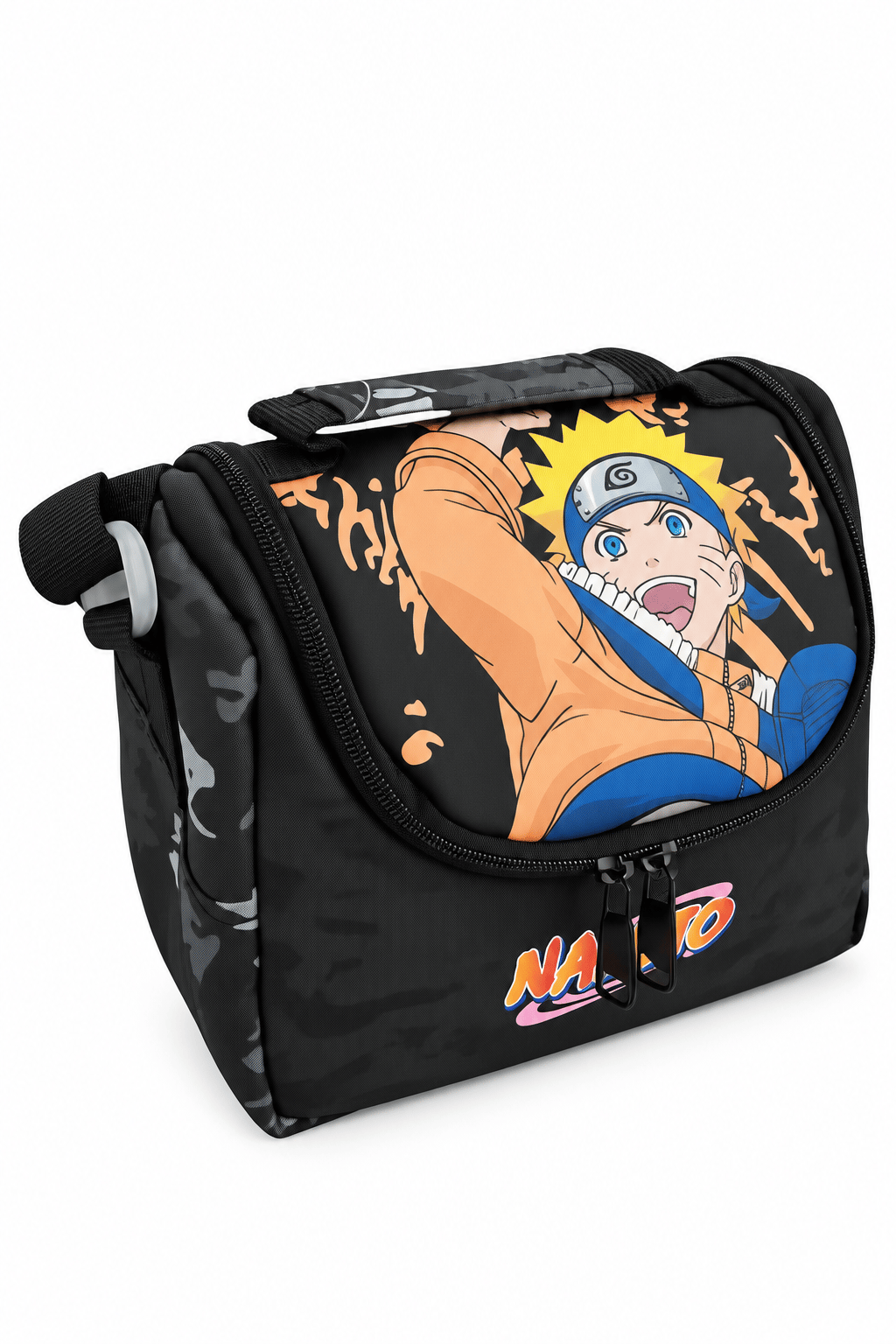 Naruto Termoslu Beslenme Çantası Çocuk Okul Yemek Çantası Günlük Kullanım 24x22x10 cm