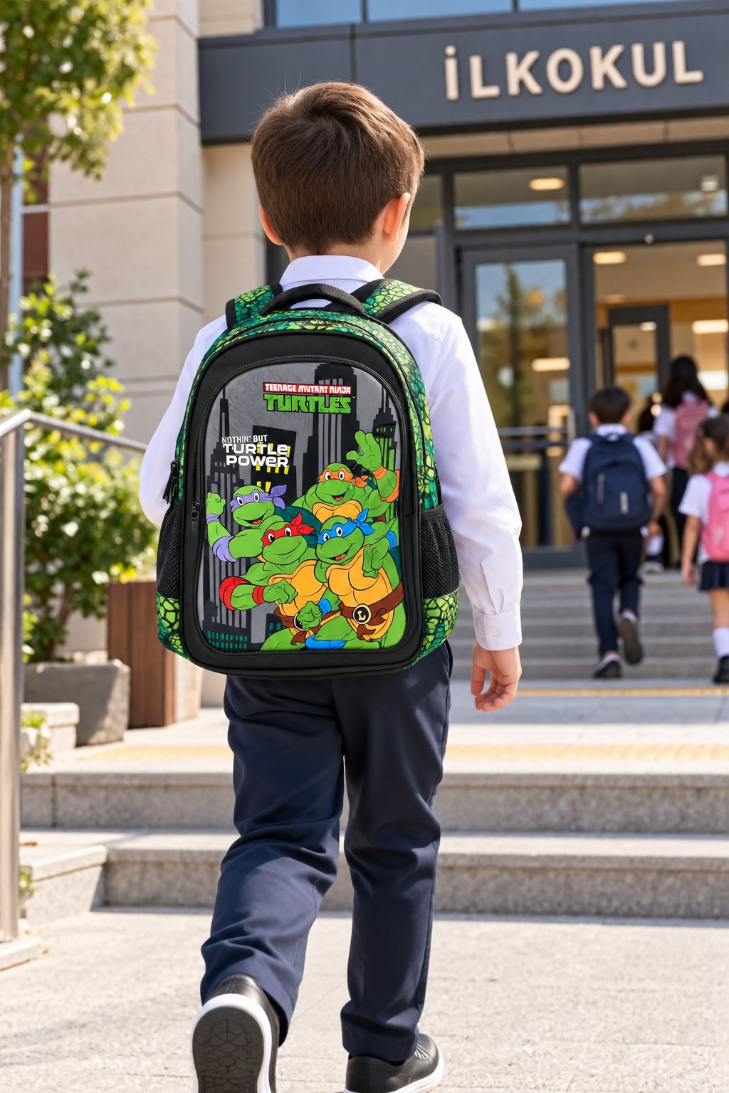 Ninja Kaplumbağalar Turtles İlkokul Okul Çantası Öğrenci Sırt Çantası 40 x 30 x 16