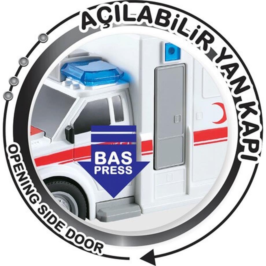 Nitro Speed Polis Ambulans 1:20 Sesli Işıklı