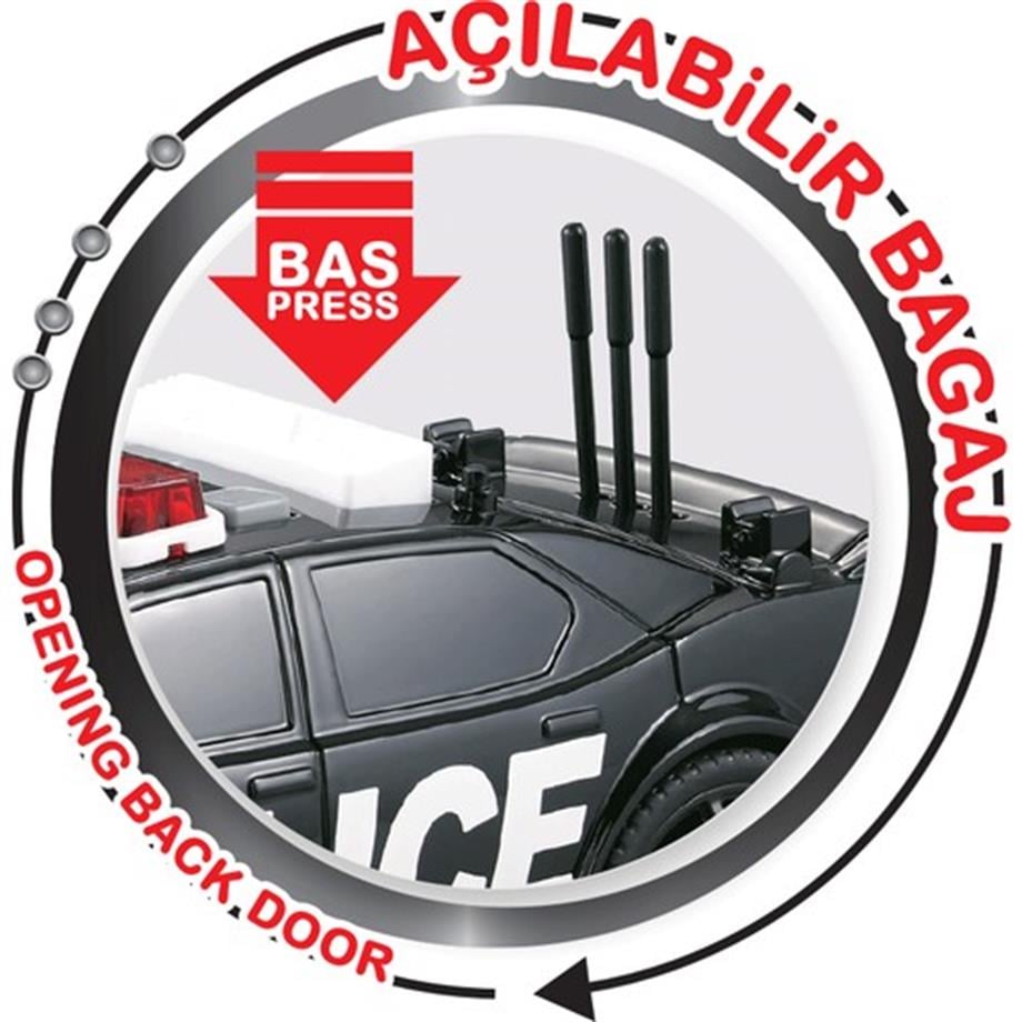 Nitro Speed Polis Arabasi 1:20 Sesli Isi