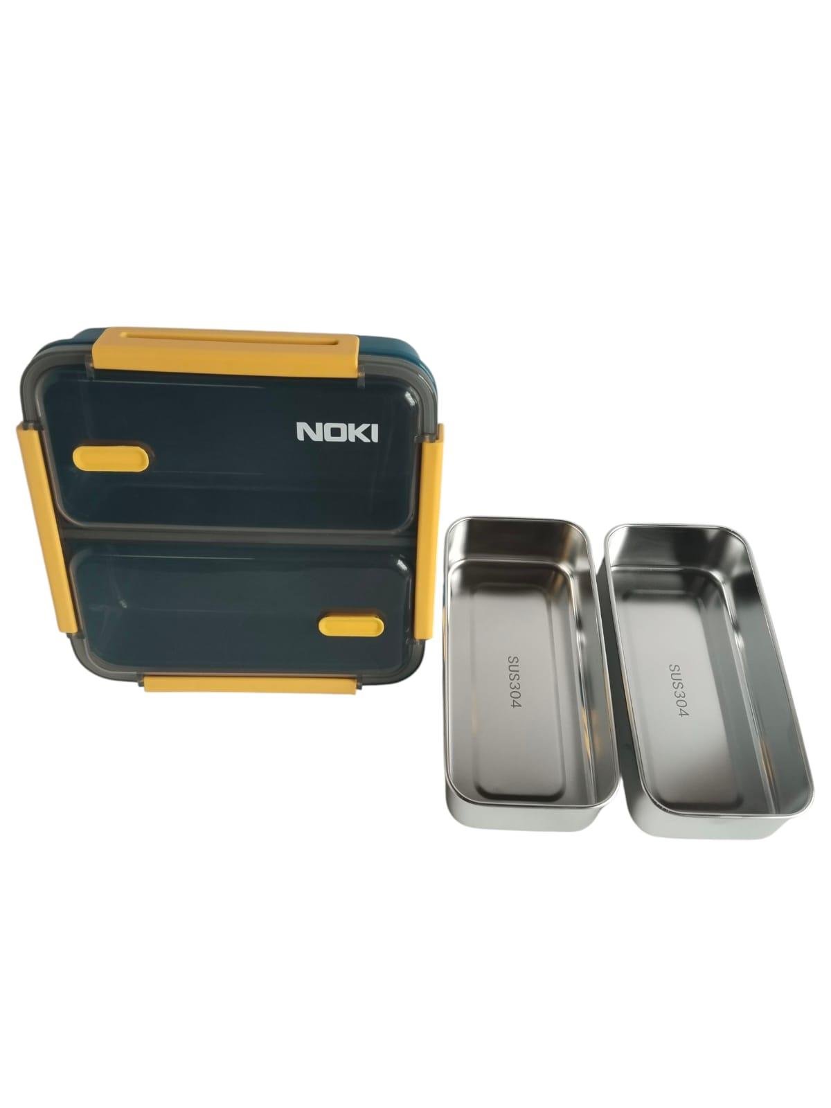 Noki Kids P.Çelik Yemek Kabı 1100 ML Çift Bölmeli