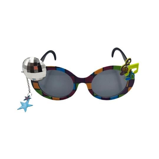 Notalı Disko Toplu Yıldızlı Parti Gözlüğü