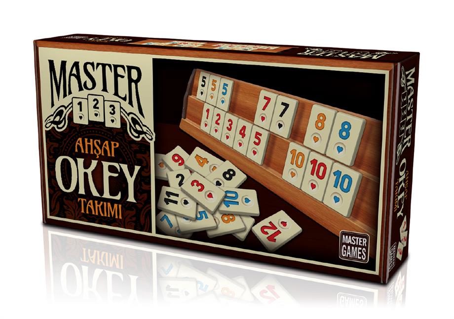 Okey Takımı  Ahsap Master