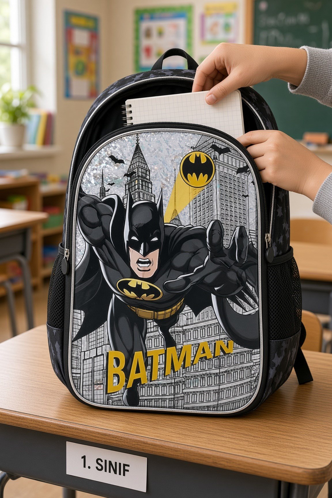 Okul Çantası BATMAN 2029-32 x 8 x 42 cm 2 Gözlü