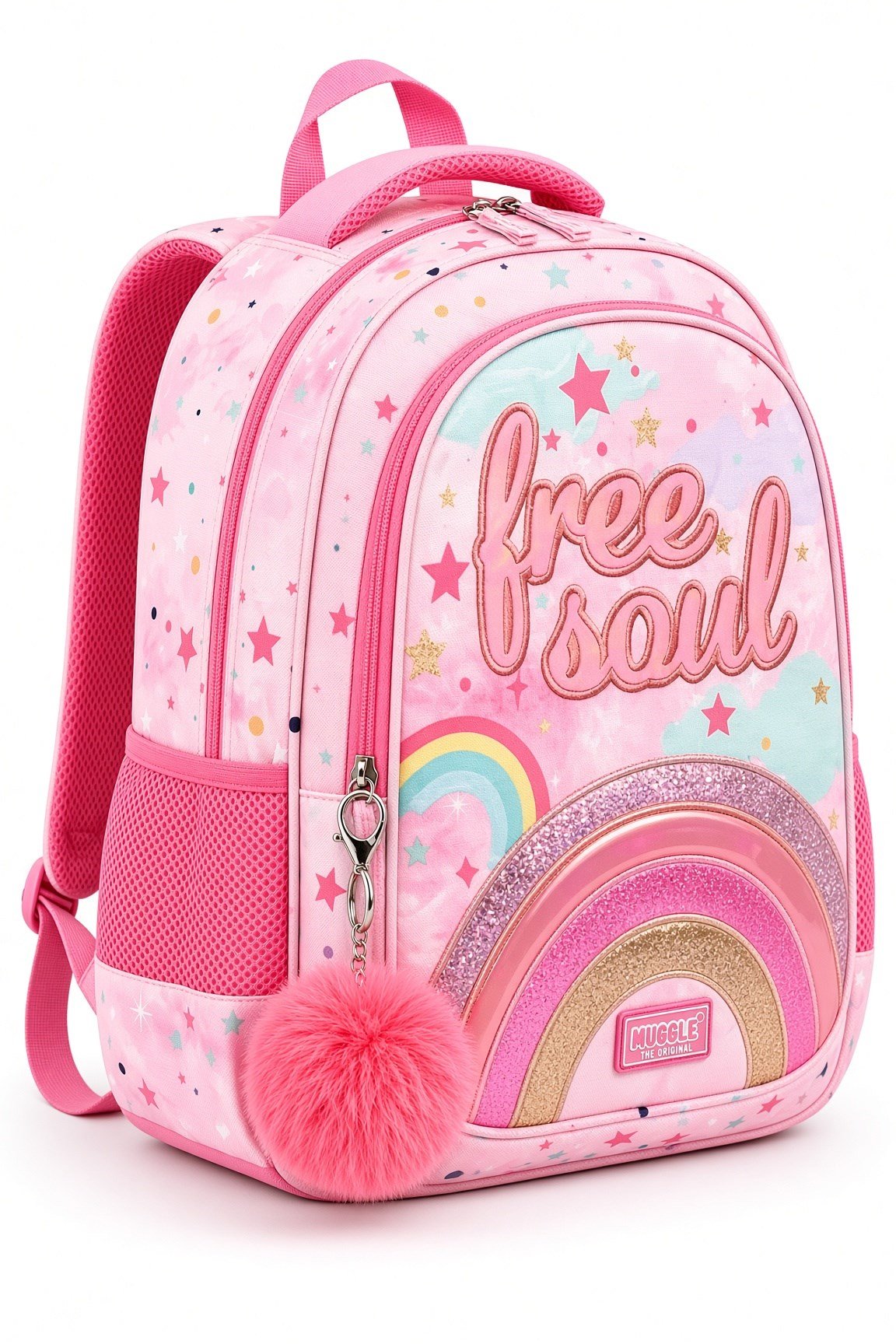 Okul çantası Muggle MU-9060 Glitter Rainbow